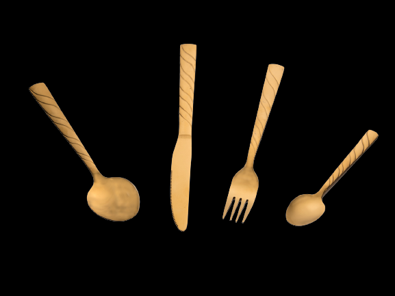 Gold Cutlery Set of 4
