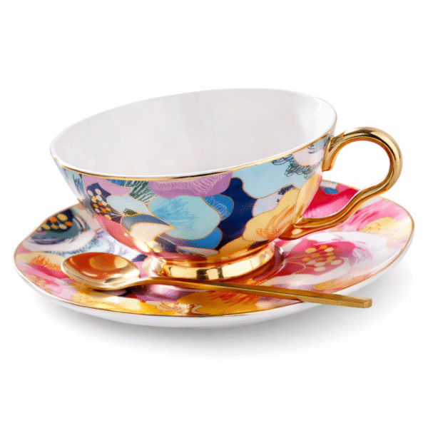 Milano Art  Bone China Cup Saucer Set 2