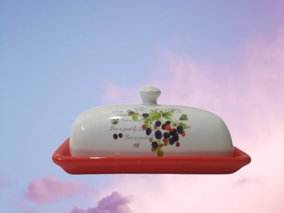 Ceramic Butter Dish with Lid