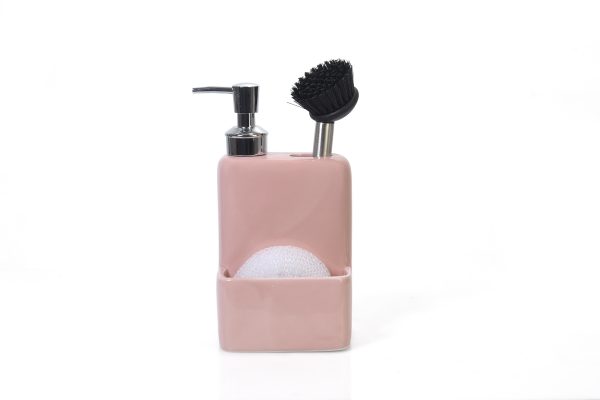 Ceramic Liquid Soap Dispenser Set