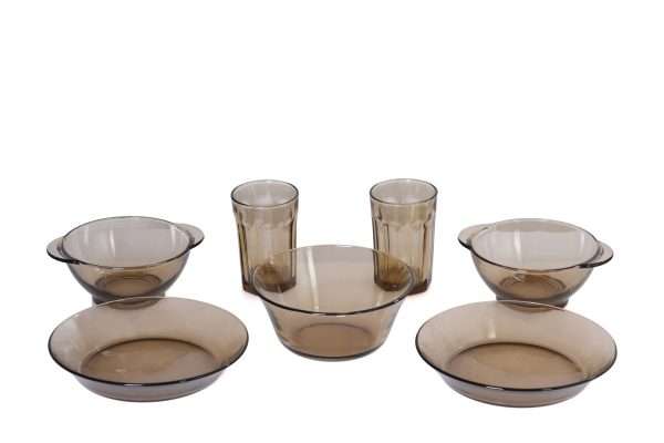 glass dinner set