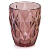 purple color drinking glass