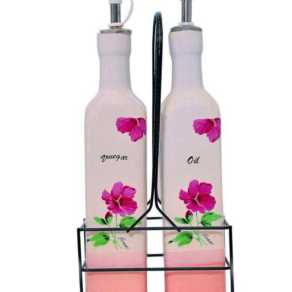 Flower Valley Ceramic Oil Vinegar Dispenser