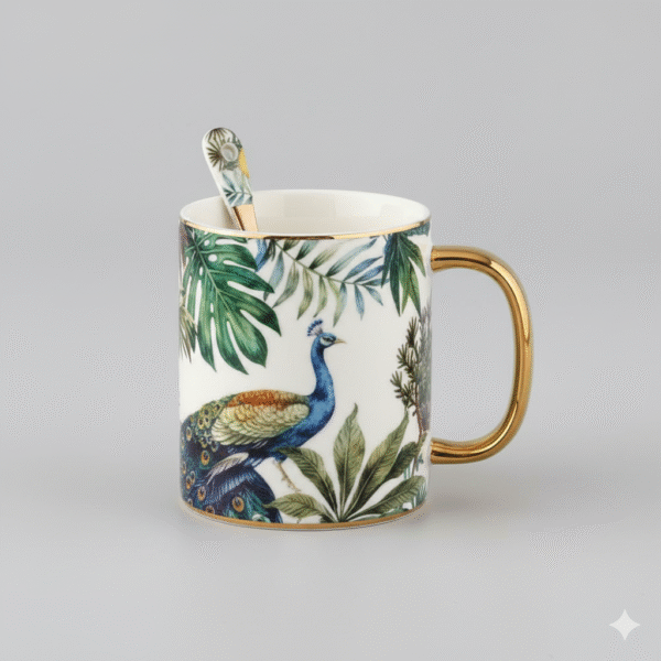 Royal Azure Peacock  Coffee Mug