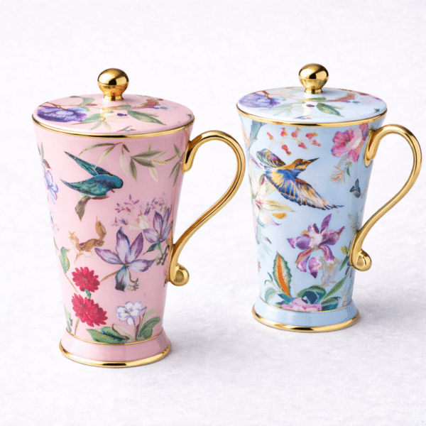 Aurora Bloom Coffee Mug Set 2